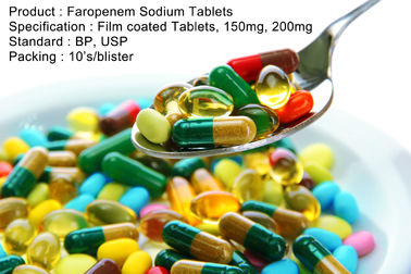 Faropenem Sodium Tablets Film coated Tablets, 150mg, 200mg Oral Medications Antibiotics